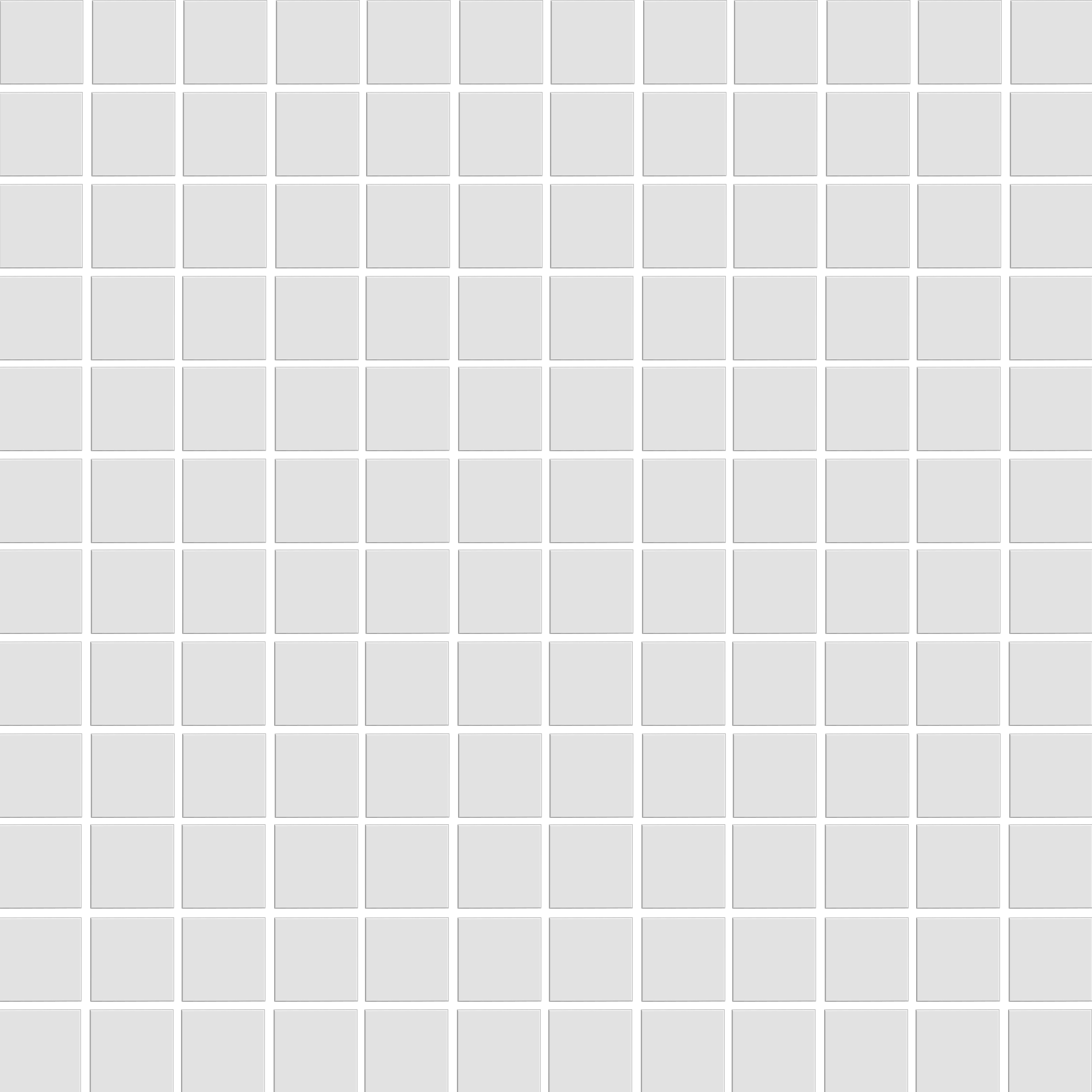 White Matte 1”x1” Square